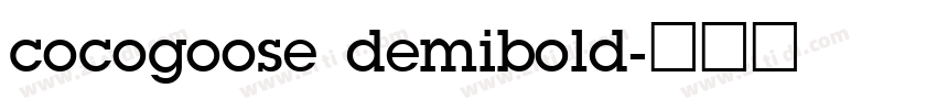cocogoose demibold字体转换